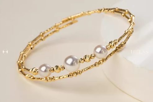 Gold perlenarmbänder